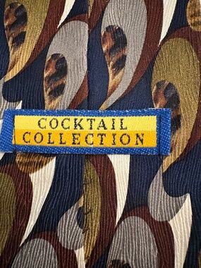 Vintage "Cocktail Collection" by Stonehenge Silk Necktie — "Scotch"